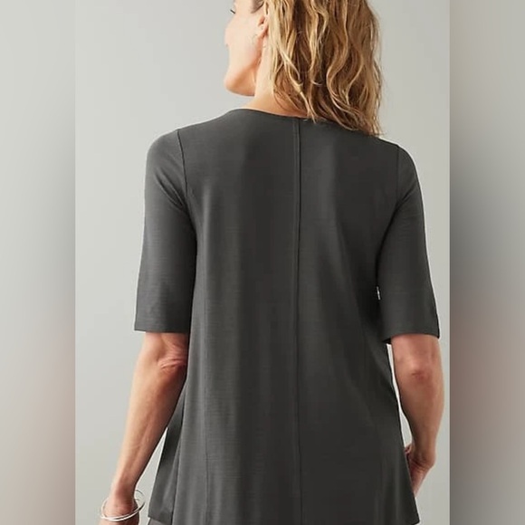 J. Jill Wearever Slub-Knit Elliptical-Hem Top - Picture 4 of 4